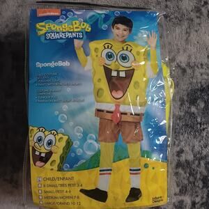 Nickelodeon SpongeBob SquarePants Child Costume Halloween Cartoon Size XS 3-4